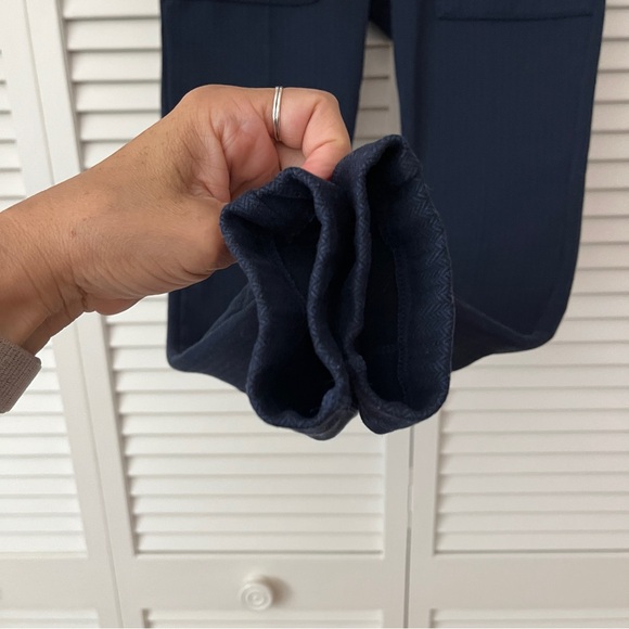 Mondetta Womens Midweight High Rise Knit Legging Navy blue Size S, front pockets - Picture 3 of 11